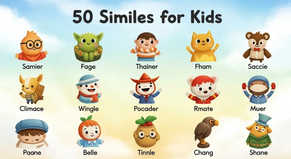 50 Similes for Kids